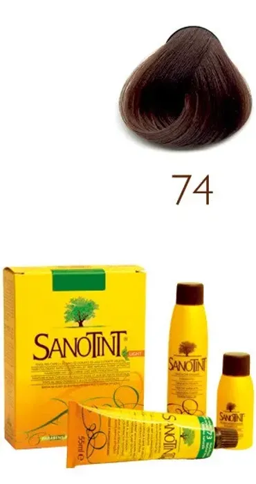 Sanotint 74 Barva na vlasy SENSITIVE světlý kaštan 125 ml